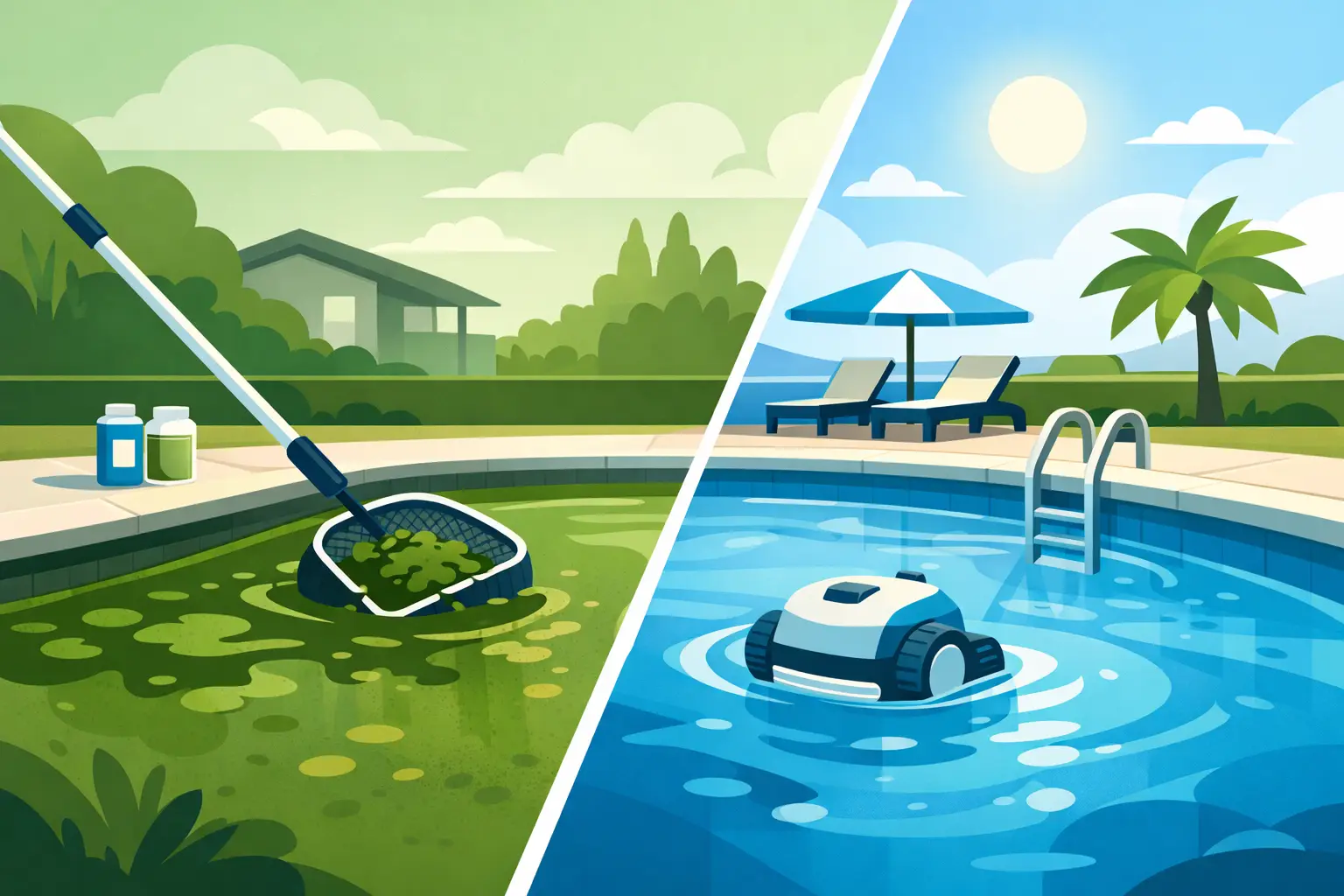 Green Pool Recovery Service That Clears Algae Fast